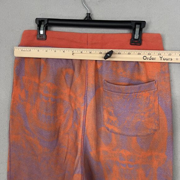 ASAP WORLDWIDE Russell Pants Mens Medium Rust Graphic Sweatpants Skull Street - Picture 10 of 16